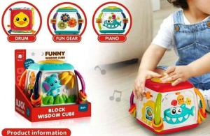 Cub Educativ Interactiv cu Activitati 6 in 1 pentru bebelusi #JJ5351 - Img 7