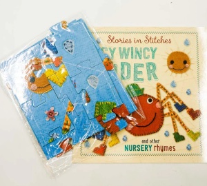 Inch Wincy Spider and Other Nursery - Book and 28 pcs Jigsaw Puzzle #BK137 - Img 4