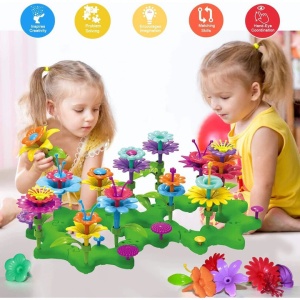 Joc Creativ de asambalare Gradina cu Flori, 72 piese, Multicolor #JJ5551 - Img 2