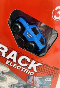 Joc de Constructie Circuit cu Masina Electrica Offroad, Lumini, Sunete si Pod suspendat#JJ5471 - Img 5
