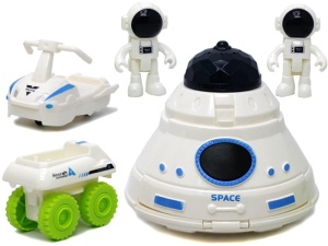 Joc de Constructie Interactiv Statie Spatiala cu Circuit si Astronauti #JJ5344 - Img 4