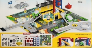 Joc de Constructie -Santier cu Macara si 2 Vehicule Pullback, 91 piese #JJ5270 - Img 3