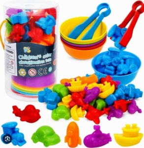 Joc de Sortare Culori si Clasificare Mijloace de Transport, 44 piese, Multicolor #JJ5300