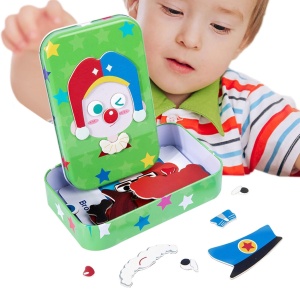 Joc Puzzle Magnetic in Cutie metalica, model Clovn #JJ5358 - Img 7