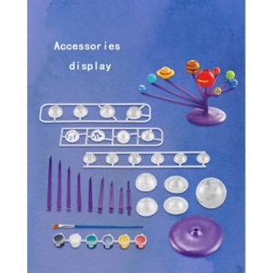 Joc STEM Educativ si Creativ Sistemul Solar cu Proiector, pictura planete #JJ5393 - Img 10