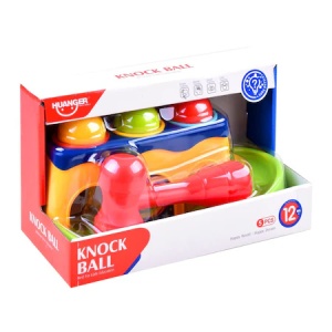 Jucarie Interactiva Bebe, Circuit cu Bile si Ciocan #JJ5506 - Img 3