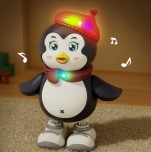 Jucărie interactivă Pinguin Dansator cu Lumini si Muzică #JJ5130 - Img 1