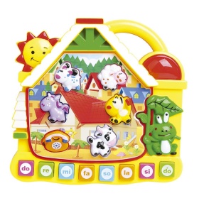 Jucărie muzicală în formă de căsuță cu animăluțe și lumini interactive #JJ5042 - Img 3