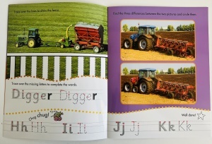 Learn to Write - Wipe Clean - Tractors and Diggers #BK364 - Img 4