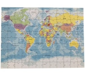 Puzzle Educativ Geografic 2 in 1 “La joaca prin Lume” cu Harta Romaniei și Harta Lumii #JJ5137 - Img 8