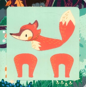 Secrets of The Forest - 5 Animals to Press Out and Play #BK288 - Img 2