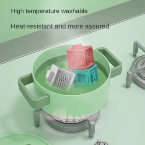Set 6 Cuburi Silicon senzoriale, interconectabile pt Bebelusi #JJ5553 - Img 6