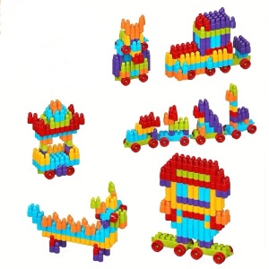 Set Cuburi de Constructie, 40 piese, multicolor #JJ5388 - Img 3