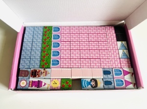 Set Cuburi Magnetice, Constructie 3D, 76 piese, Model Castel #JJ5583 - Img 2