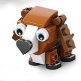 Set de Constructie cu 10 Animale ambalate individual, din ABS, total 361 piese #JJ5123 - Img 9
