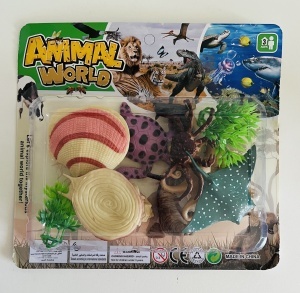 Set Figurine Animale Marine din plastic, 10 piese #JJ5260 - Img 2