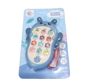 Telefon Interactiv pentru Bebelusi cu Functii Educative si Muzicale, Model Albinuta, Albastru #JJ5534 - Img 2
