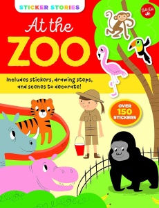 At the Zoo - Sticker Stories - Activity Book #BK059