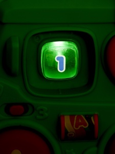 Autobuz Distractiv cu Lumini, Sunete si Forme Geometrice numerotate, verde #JJ5428 - Img 8