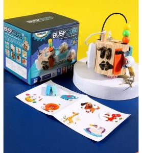 Busy Cub STEM din lemn cu activitati , tip Montessori #JJ5070 - Img 9