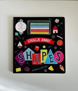 Chalk Away: Shapes ( pagini negre si creta colorata)#BK489