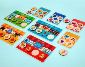 Joc de Memorie si Asociere din Lemn, Supermarket, tip Montessori #JJ5645 - Img 3