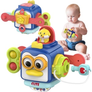 Jucarie Busy Cub Montessori cu Activitati, Model Pinguin #JJ5498 - Img 7