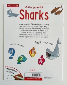 Learn to Write - Wipe Clean - Sharks #BK362 - Img 9