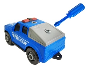 Masina de Politie de Asamblat cu Surubelnita DIY #JJ5502 - Img 3