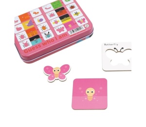 Puzzle Montessori de asociere în cutie metalică Guess Who I Am: Insecte, 24 piese #JJ5084 - Img 3