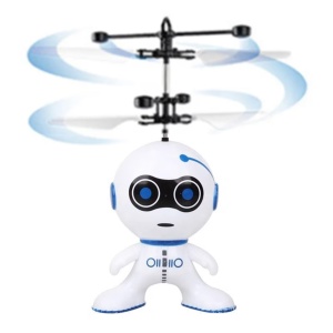 Robotel Zburator Interactiv cu Inductie palmara, USB, Alb #JJ5508 - Img 5