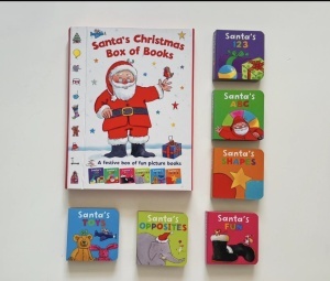 Santa’s Christmas Box of Books - 6 little books inside #BK498