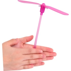 Set 4 Libelule Zburatoare cu Lumini si Lansarre manuala, din plastic #JJ5649 - Img 5