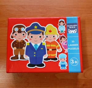 Set 6 puzzle-uri cu piese mari, din carton gros - Meserii, 33 piese #JJ5316 - Img 10