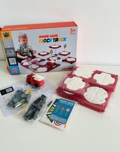 Set asamblare Circuit tip Puzzle cu Masinuta electrica, 42 piese #JJ5378 - Img 2