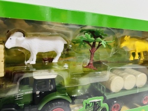 Set Ferma Animalelor: Tractor cu Lumini si Sunete, Animale si Accesorii #JJ5519 - Img 3