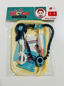 Set jucarii Trusa Medicala din plastic, 8 piese, Bleu #JJ5524