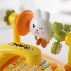 Telefon Interactiv cu Lumini, Sunete, Pian, Butoane, Activitati #JJ5573 - Img 3