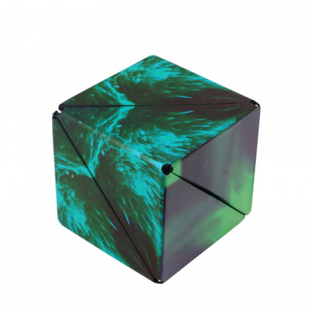 Jucarie interactiva, Cubul magic, Construieste 72 de forme distincte, NO43, 6 cm, Multicolor