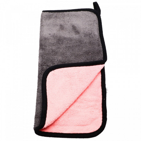 Laveta din microfibra, absorbanta, pentru toate suprafetele, 30 x30 cm, Gri cu roz