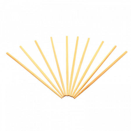 Set 10 bucati, Betisoare din bambus pentru servire / Sushi, 24 cm