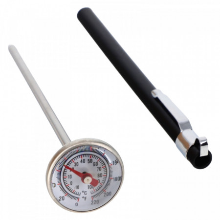 Termometru alimentar, F° / C°, -10 +100°C, 14 cm, Negru