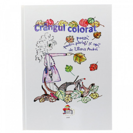 Carte de colorat cu poiezii pentru parinti si copii "Crangul colorat", coperta cartonata, 30 x 21.5 cm, Multicolor