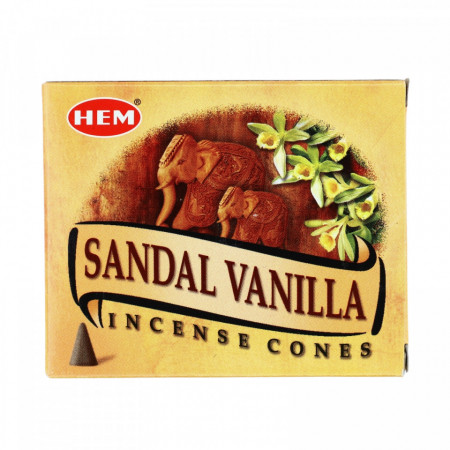 Set 20 Conuri parfumate, Sandal Vanilla