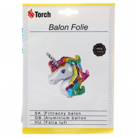 Balon folie, Unicorn, 110 x 80 cm, Multicolor