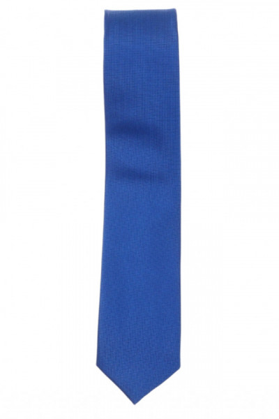 Cravata barbati, model ingust, aspect texturat, 5 x 174 cm, NO6172, Albastru
