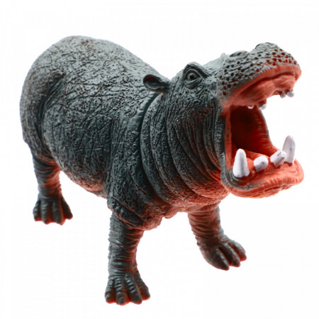 Figurina animal salbatic, Hipopotam, 14 cm
