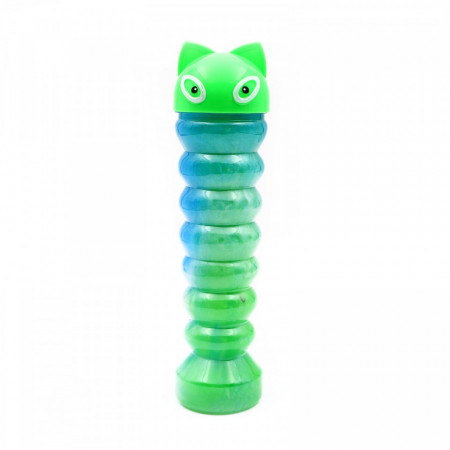 Recipient Slime magic gelatina, tub pisica, Verde, 19 cm,