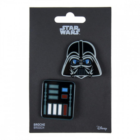 Set 2 insigne, Star Wars Darth Vader, 4.5 x 5 cm