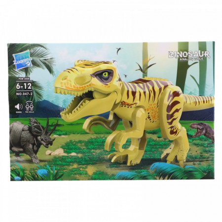 Set de constructie, Dinozaurul Tyrannosaurus Rex, sunet, NO0472, 11.8 x 6.3 x 29 cm